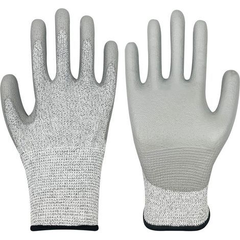 Schnittfeste Handschuhe, Schutzklasse 5 (Größe L) – Lebensmittelechte Küchenhandschuhe (messerfest) – Geeignet für Personen mit einer Körpergröße zwischen 175 und 190 cm (1/5)