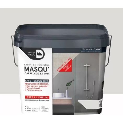 Enduit de rénovation Maison Déco Masq'Carrelage et Murs Galet (1/2)