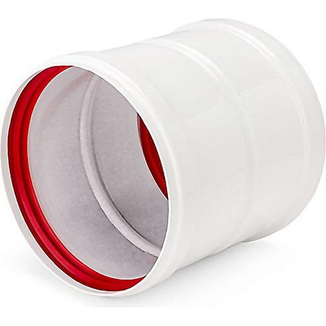 FPLUS manguito union tubo 110 blanco , Mangito unión tubo-tubo con juntas 110mm Blanco.
- Tamaño: 110 mm.
- Fabricada en aluminio liso rígido con recubrimiento en blanco de esmalte