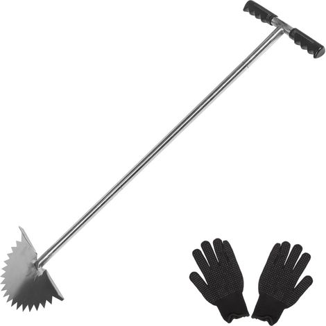 Tondeuse à Gazon Demi-Lune Cisaillement Dherbe Matériel Daménagement De Jardin Coupe-Bordure Longue Poignée Taille-arbuste Déligneuse De Jardin Outil Lame Acier Inoxydable Manuel (1/5)