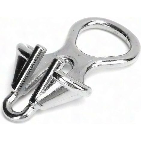Kettenkasten aus Edelstahl 316, Verriegelungs- und Festmachervorrichtung für 6-8 mm Kette, hochbelastbarer Karabiner mit Befestigungsseil, korrosionsbeständige Schiffsbeschläge, 2-teiliges Set. (1/5)