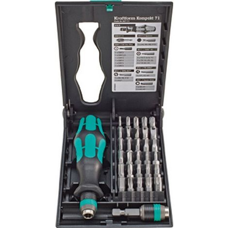Bit Assortimento Kraftform Kompakt, Profili Di Sicurezza, 32 Pezzi