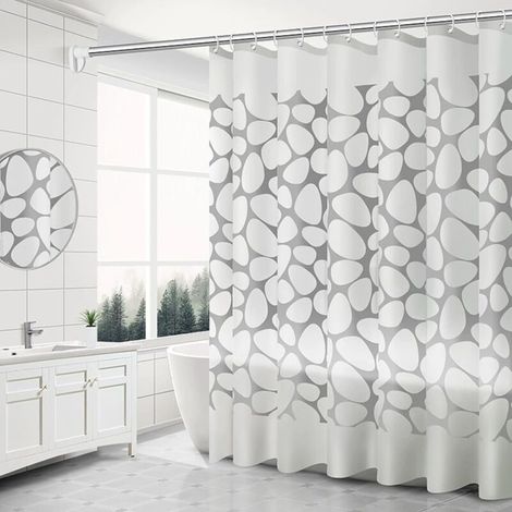 180 x 200 cm Duschvorhang, schimmelresistent, waschbar, wasserdicht, gemustert