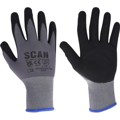 Breathable Microfoam Nitrile Gloves - Medium (Size 8)
