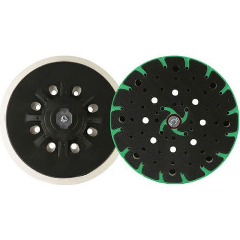 Plateau de ponçage souple 150 mm – Filetage M8 – Compatible Festool Rotex RO, ETS 150 – Structure Flow-Tech pour aspiration poussière (1/4)