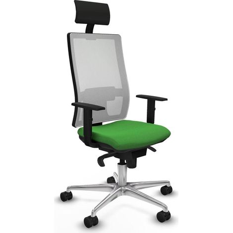 Piqueras y Crespo 1D086N1 Chaise de bureau tissu vert (1/3)