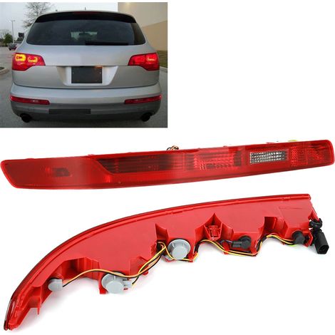 Feu stop surélevé de pare-chocs arrière gauche avec câble 4L0945095A compatible avec Q7 (1/5)
