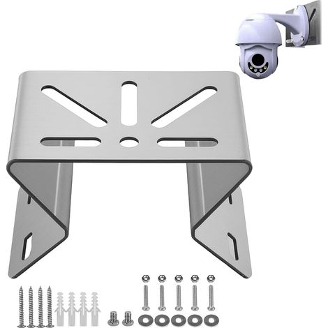 Support d'angle pour caméra de surveillance, support d'angle compatible avec S340/E30, support en acier inoxydable, adaptateur grand angle pour caméra de surveillance CCTV (1/5)