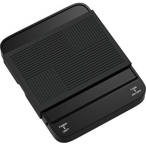 Balance à café numérique avec minuteur, balance à expresso, 3 kg/0,1 g, précision de 3 unités, rechargeable par USB, multifonctionnelle. (1/5)