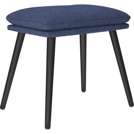 vidaXL Repose-pied Bleu 45x29,5x35 cm Tissu (1/5)