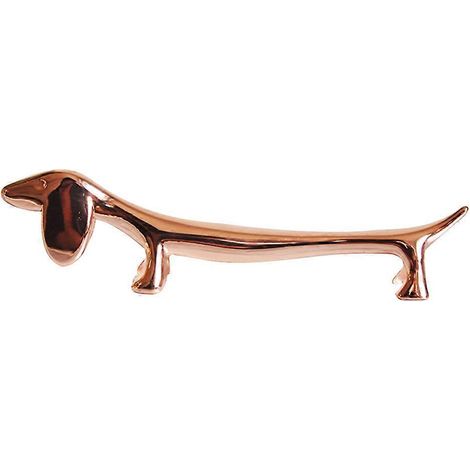 Porte-baguettes en forme de chien, support créatif pour baguettes, repose-baguettes, porte-cuillère et porte-fourchettes, support pour baguettes pour la maison ou l'hôtel (or rose)-Golden