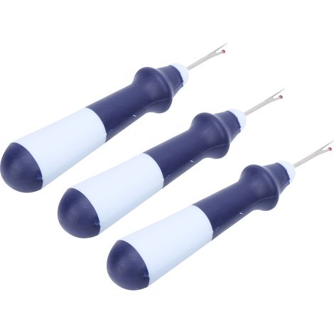 Dreiteiliger, robuster Nahttrenner aus Edelstahl mit ergonomischen und praktischen Griffen zum Nähen, Basteln und Sticken. (1/5)