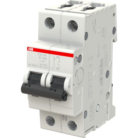 Disjoncteur S200 1P+N (Neutre à droite) K 16 6kA - ABB2CDS251103R0467