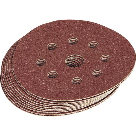 Draper Ten 125mm Assorted Grit Hook and Loop Sanding Discs (63372) (1/5)
