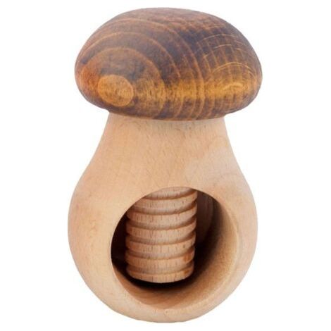 Cascanueces de Holz für abrir fácilmente todas las nueces, avellanas, almendras, nueces, pistachos, cascanueces de Holz natural maciza, gran idea für un regalo (1/4)