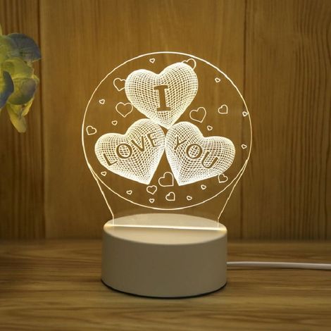 Lanterne Led - Décoration Lumineuse En Métal - Pour Chambre Salon Fête Noël Saint Valentin - 1 Pièce (1/5)