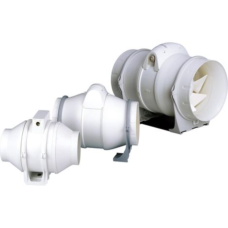 Cata  Extratore elicocentrifugi  Modello DUCT IN-LINE 160/560  Serie standard  Estrattore ad alto rendimento e basso livello sonoro  Con motore a 2 velocità  Classe di efficienza energetica B (1/4)