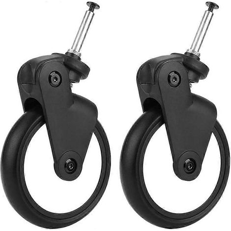 Roues de rechange en caoutchouc pour poussettes bébé Yoya Vovo (1 paire avant) (1/5)