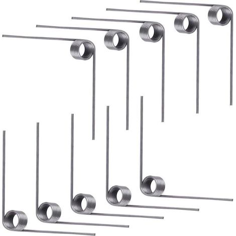 Ressorts de Torsion 10 Pièces Fil 0,5 mm Diamètre 4,5 mm 6 Spires Angle 90° Idéaux pour Réparations Maison- (1/5)