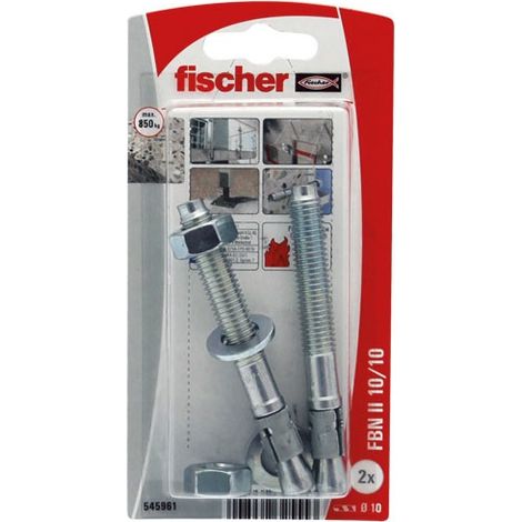 Goujons Fbn Ii 10/10-2k Blister De 10 - Fischer  Fischer FBN II 10/10-2k Dübelpackung mit 10 Stück