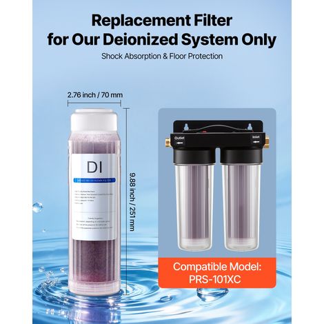 Cartouche de Déionisation de Rechange Filtre à Eau Déminéralisée (1/5)