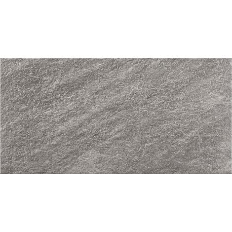 Carrelage sol extérieur effet pierre Bocca di l'oro gris R11 30x60cm - Reflex Boutique