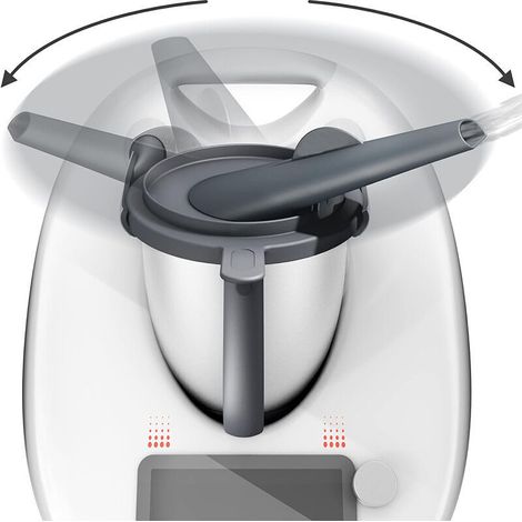 Steam wand compatible with Thermomix TM5, TM6, TM Friend, with steam overflow protection, chimney accessory, furniture protection, and cooker hood. (1/5)