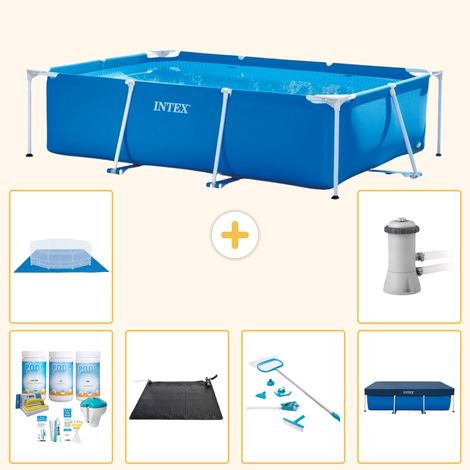 Intex Piscine Tubulaire Rectangulaire - 300x200x75 cm - 7-pièces S21120 (1/5)