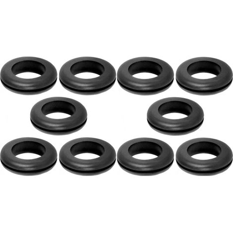 10x passe fil caoutchouc D1 = 28 x d =23 x H1 = 2 mm câble attache rond oeillet encastrable bureau mural tube support boitier armoire électrique