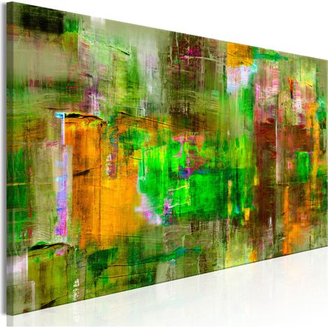 Tableau Imprimé "Royaume Vert" 40 x 120 cm (1/2)