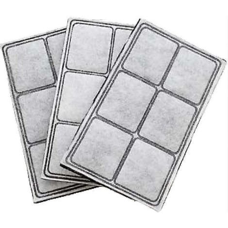 Cartouches filtrantes de rechange Drinkwell pour fontaines à eau pour chiens et chats Original, Platinum et Mini - Matériau naturel - Lot de 3 (1/5)