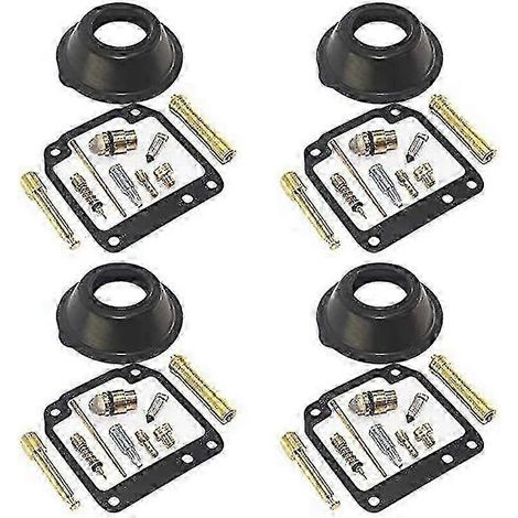 Kit de réparation de carburateur comprenant gicleur, pointeau, flotteur, soupape de ralenti, vis de richesse, joint de chambre et membrane pour XJR400 XJR 40 (1/5)
