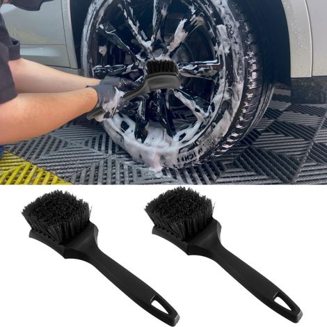 2er Set Felgenbürste mit rutschfestem Griff für Auto, Motorrad & Fahrrad (1/5)