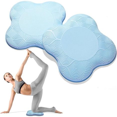 Set di 2 cuscini per ginocchia da yoga, tappetino protettivo per ginocchia da yoga, cuscino per l'equilibrio sportivo, tappetino per pilates, tappetini antiscivolo per yoga, ginocchiere, copriginocchi (1/5)