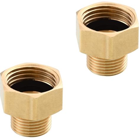 Réducteur 1/2" filetage intérieur vers filetage extérieur 3/8" en laiton Adaptateur rapide Connect 2 pièces SBA025A-2 (1/5)