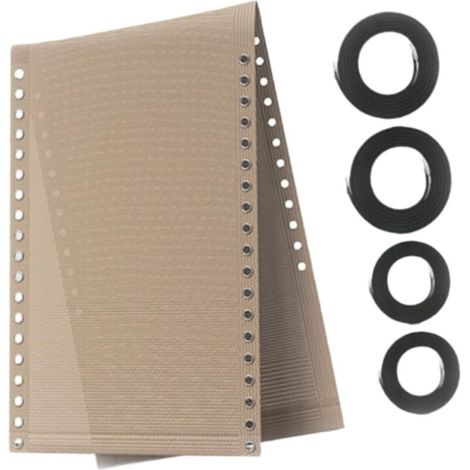 Tissu de remplacement universel pour chaises longues, fauteuils inclinables, chaises anti-gravité et housses de chaises extensibles, 43 x 160 cm, (beige) (1/4)