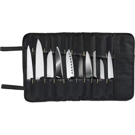 Dioche Rangement pour Couteaux de Chef. Sac de Rangement pour Couteaux de Chef – Sac à Outils de Portablenoir. Organisateur de Noirs Durables pour un Usage Domestique et Professionnel (1/5)