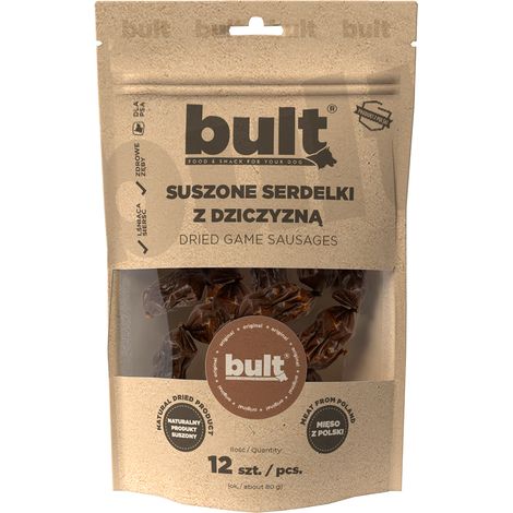 FRIANDISES NATURELLES TRAITEMENTS POUR CHIENS BULT GAME SANDWICHS 12 pcs. (1/2)