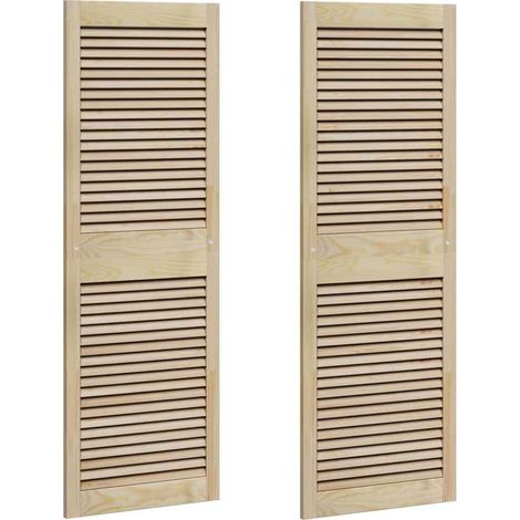 Maison Exclusive - Puerta de Armario 2 pcs Natural 49,5 x 2,1 x 1
