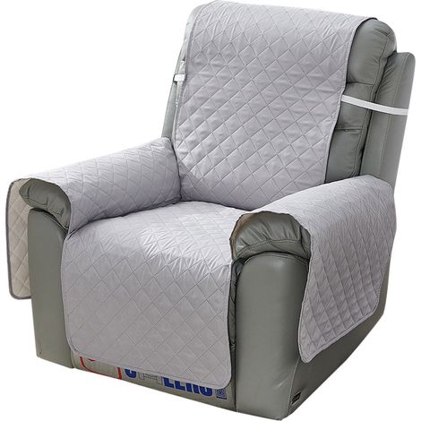 Housse De Fauteuil Inclinable - Imperméable - Avec Bande Élastique Anti-dérapante - Lavable En Machine - 400 G - 1 Pièce (1/5)
