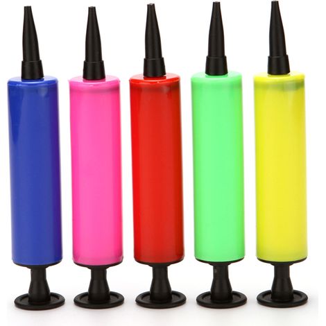 Gonfleur de ballons portable de couleur aléatoire, mini-pompe à main, outils de décoration (1/5)
