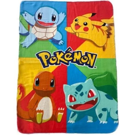 Plaid - POKEMON - Starter e Pikachu - 100 x 140 cm (1/5)
