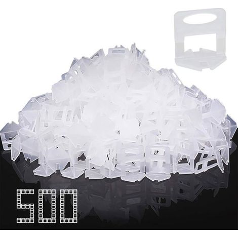 500 bandes de nivellement de 1,5 mm pour carrelage de 3 à 12 mm Installation rapide Sols et murs (1/5)