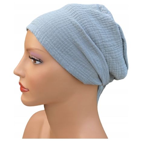 Aga 003 Damenschal aus Musselin für den Sommer, auch als Turban nach der Chemotherapie tragbar. (1/5)