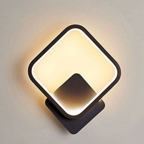 Applique murale LED noire applique carrée blanc chaud-MCJ (1/3)