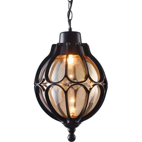 1-flammige wasserdichte Pendelleuchte für den Außenbereich, europäische Tradition, Victoria-Glaslaterne, Deckenleuchter, E27, Dekorationsleuchte für Innenhof, Villa, Balkon, Terrasse, Auffahrt, Garten