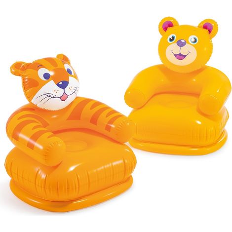 Poltrona gonfiabile per bambini Allegri Animali 65 x 64 cm Intex 68556 orsetto (1/5)