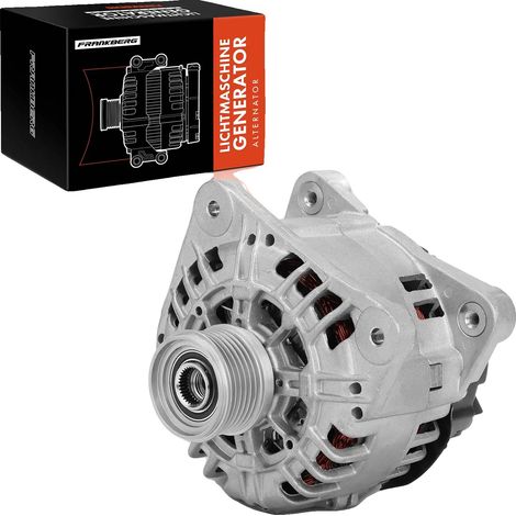 Generador para máquinas ligeras, 12 V, corriente de carga de 125 A, montaje directo, rotación en sentido horario, diámetro de la polea de 48,8 mm. (1/5)