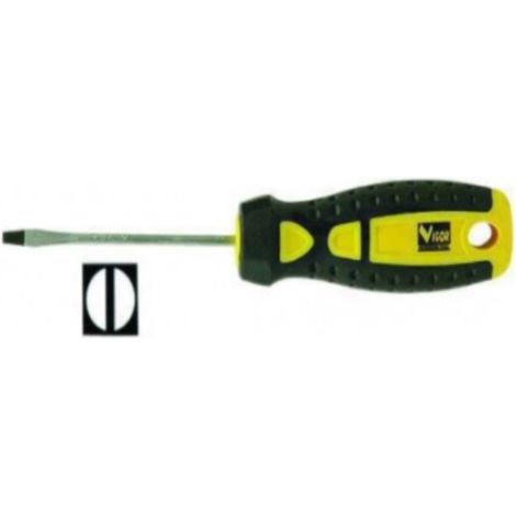 VIGOR - CACCIAVITE A TAGLIO IN ACCIAIO CROMO VANADIO - 4X100MM