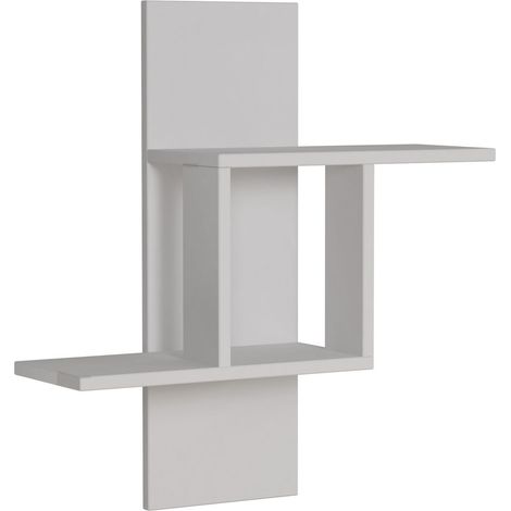 Étagère murale en bois "Mill" 64 x 20 x 70 cm - Blanc (1/3)